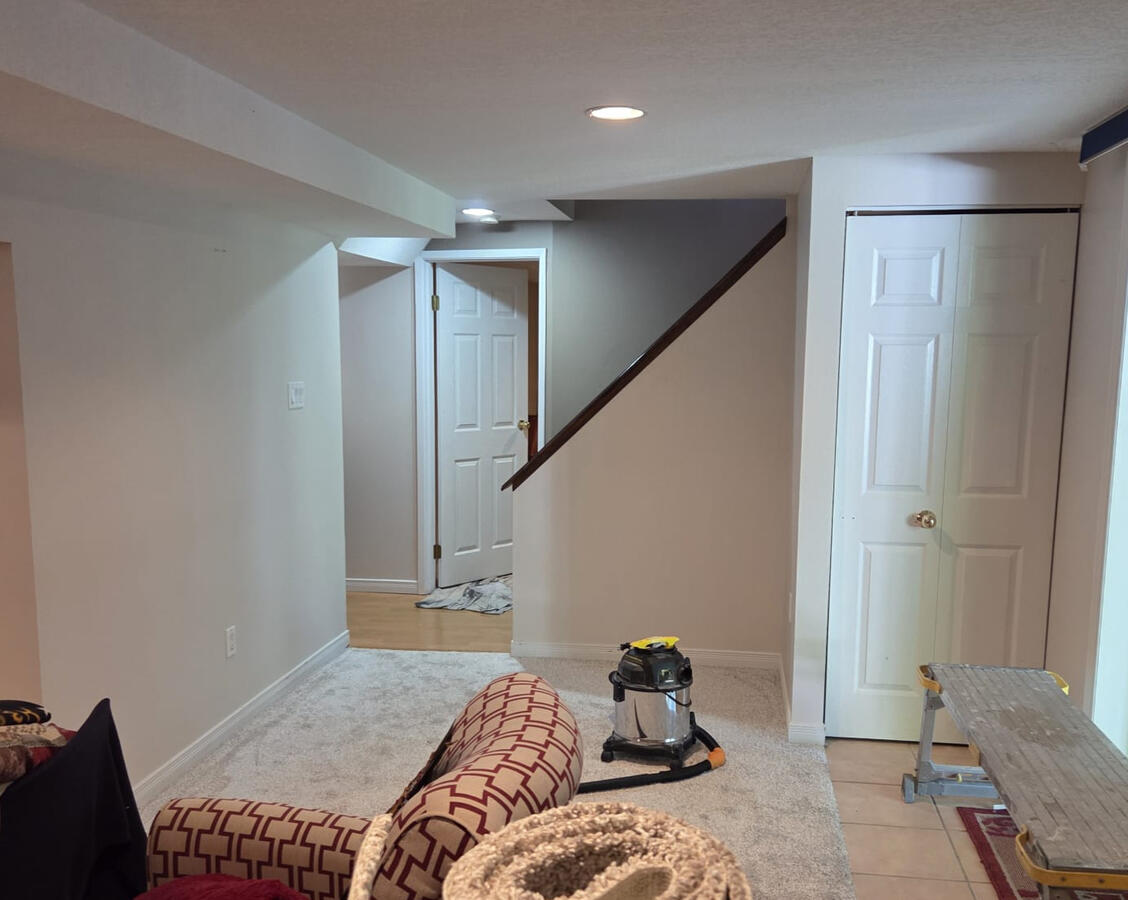 Basement After Hiring Fresh Mint Painting Basement After Hiring Fresh Mint Painting