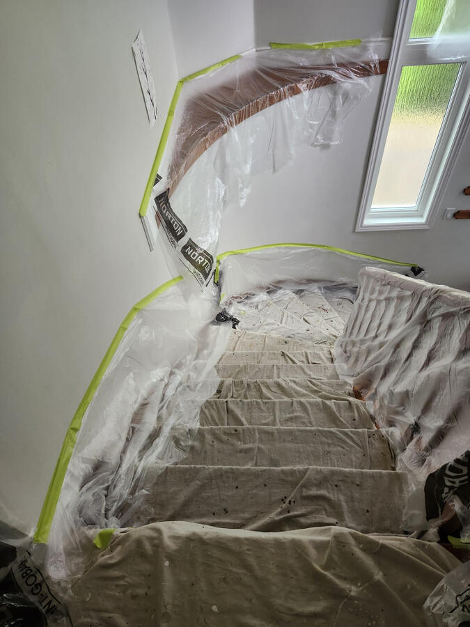 Staircase preparation Staircase preparation