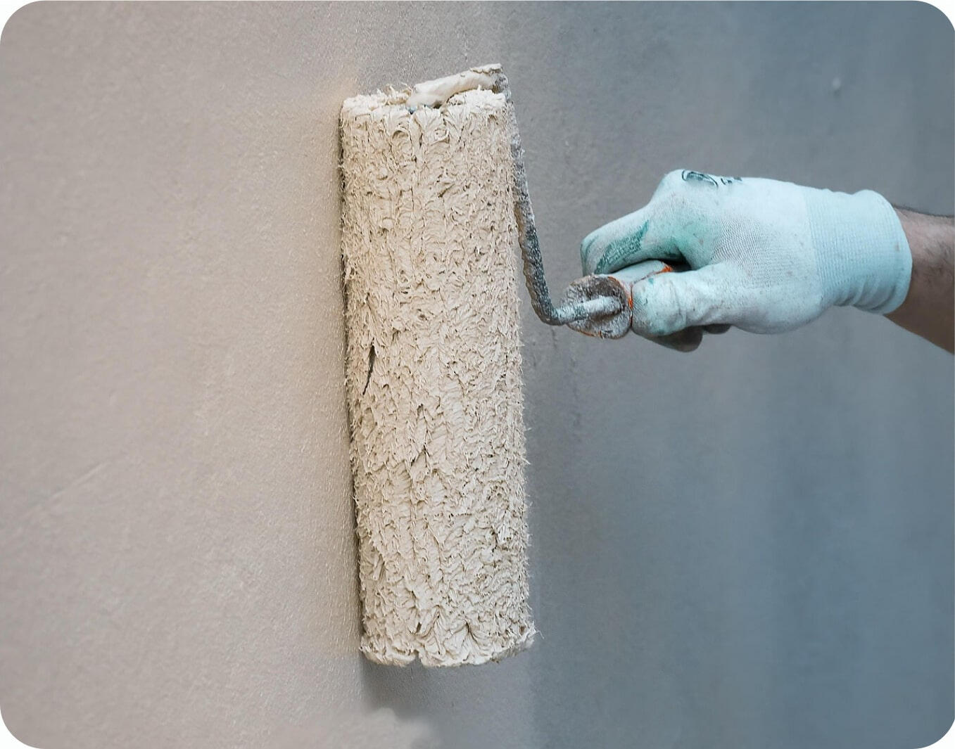 Image of Paint Roller on wall